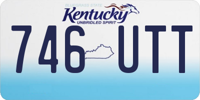 KY license plate 746UTT