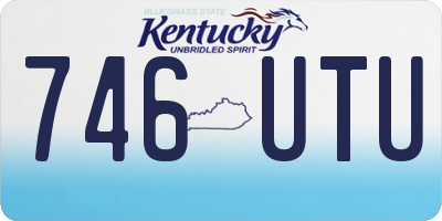 KY license plate 746UTU