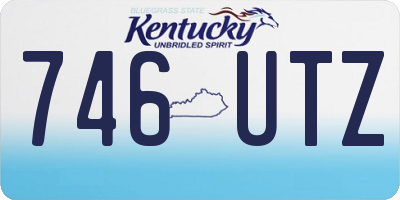 KY license plate 746UTZ