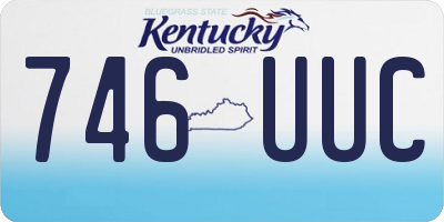 KY license plate 746UUC