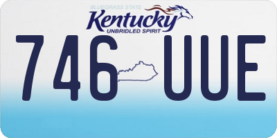 KY license plate 746UUE