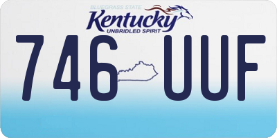 KY license plate 746UUF