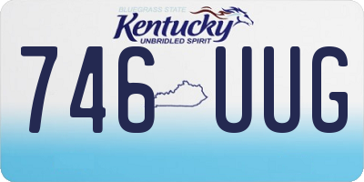 KY license plate 746UUG