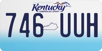 KY license plate 746UUH