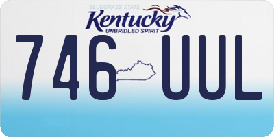 KY license plate 746UUL