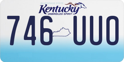 KY license plate 746UUO