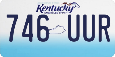 KY license plate 746UUR