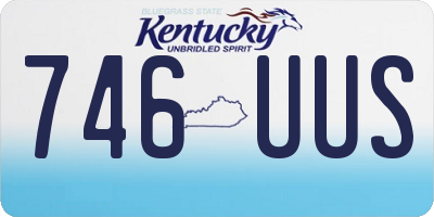 KY license plate 746UUS