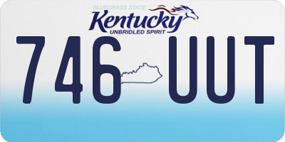 KY license plate 746UUT