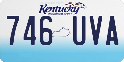 KY license plate 746UVA