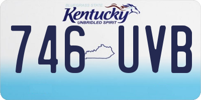 KY license plate 746UVB