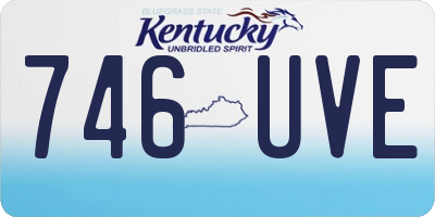 KY license plate 746UVE