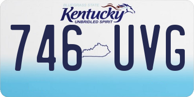 KY license plate 746UVG
