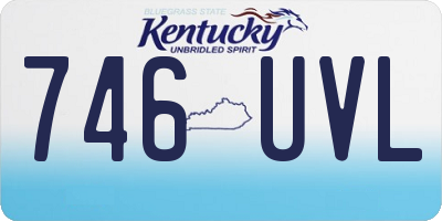 KY license plate 746UVL