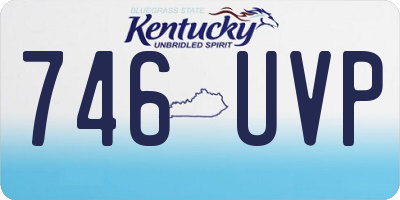 KY license plate 746UVP
