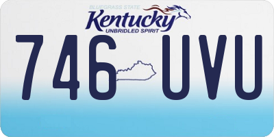 KY license plate 746UVU
