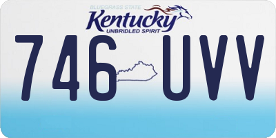 KY license plate 746UVV