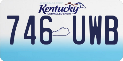 KY license plate 746UWB