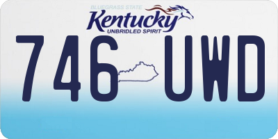 KY license plate 746UWD