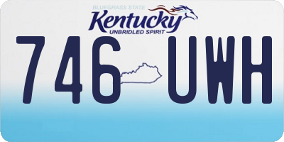 KY license plate 746UWH