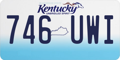 KY license plate 746UWI