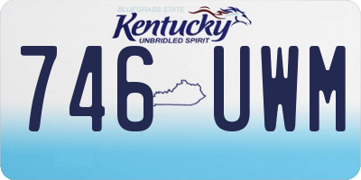 KY license plate 746UWM