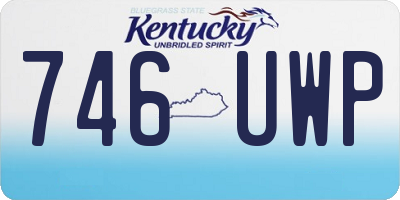 KY license plate 746UWP