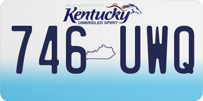 KY license plate 746UWQ