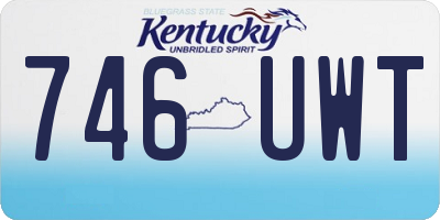KY license plate 746UWT