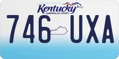 KY license plate 746UXA