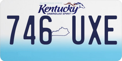 KY license plate 746UXE