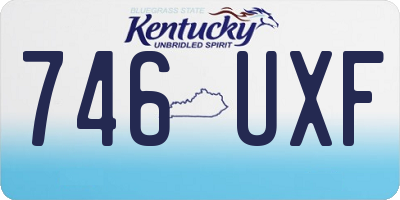 KY license plate 746UXF