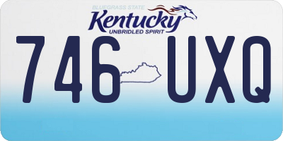 KY license plate 746UXQ