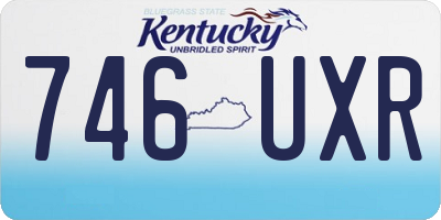 KY license plate 746UXR