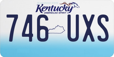 KY license plate 746UXS