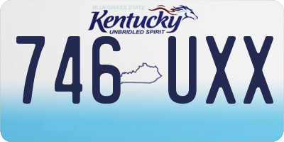 KY license plate 746UXX
