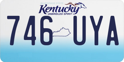 KY license plate 746UYA