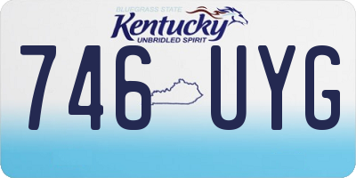 KY license plate 746UYG