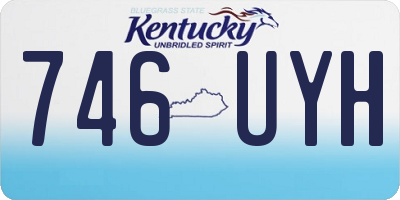 KY license plate 746UYH