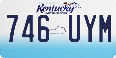 KY license plate 746UYM