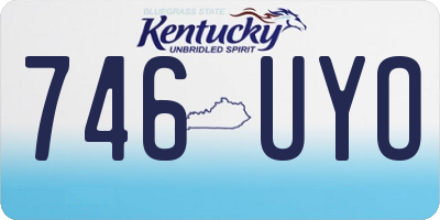 KY license plate 746UYO