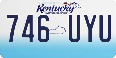 KY license plate 746UYU