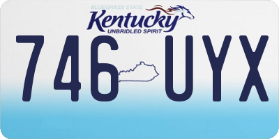 KY license plate 746UYX