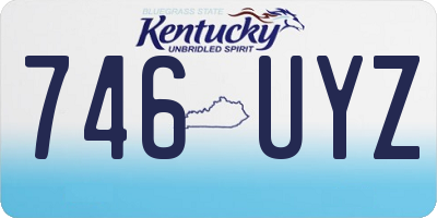 KY license plate 746UYZ