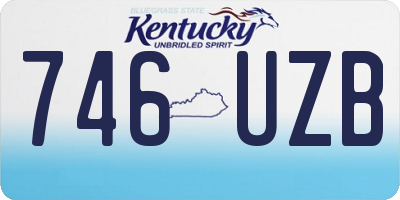 KY license plate 746UZB