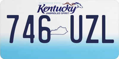 KY license plate 746UZL