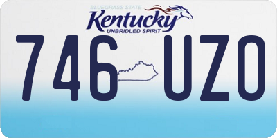 KY license plate 746UZO
