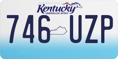 KY license plate 746UZP