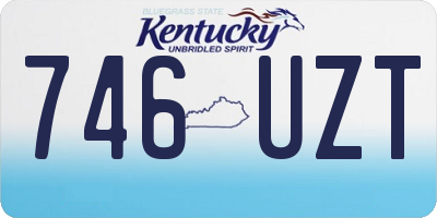 KY license plate 746UZT