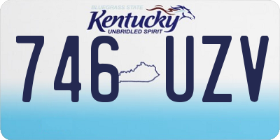KY license plate 746UZV